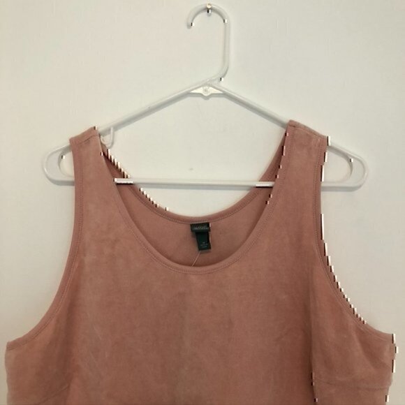 NEW NWT WILD FABLE Plus Size Velour Cropped Tank Crop Top Pink Rainbow Gay Pride - Picture 4 of 11